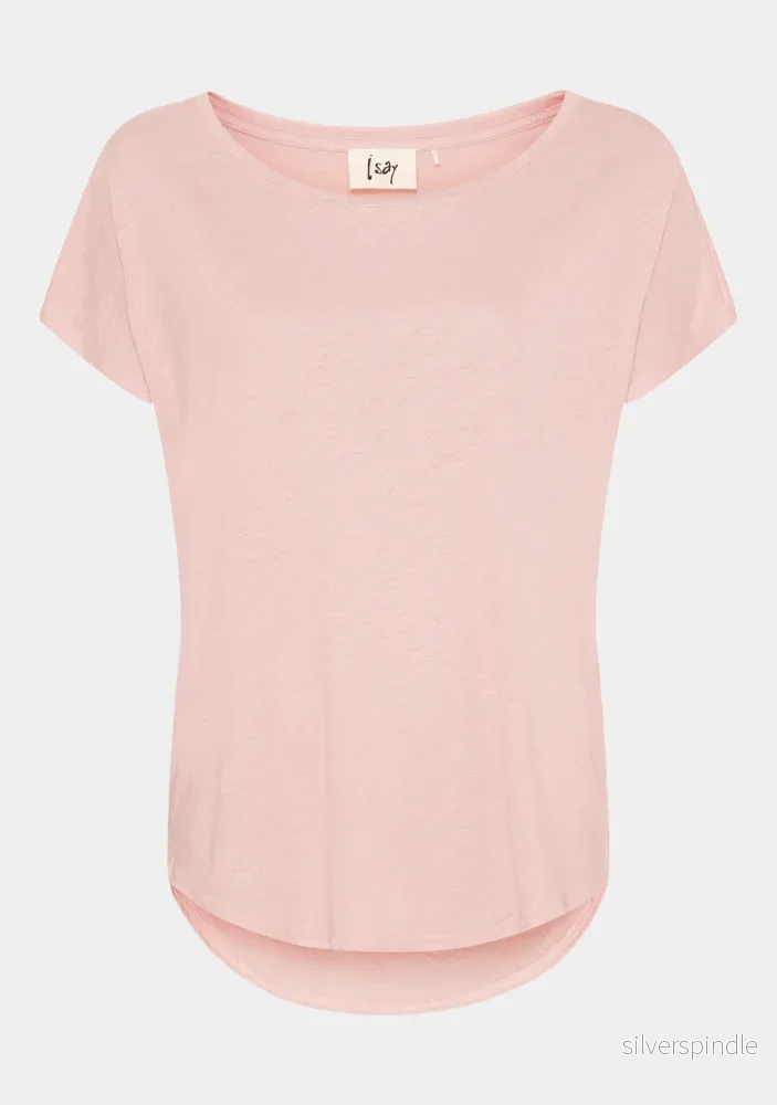Tess O-Neck T-Shirt – Powder
