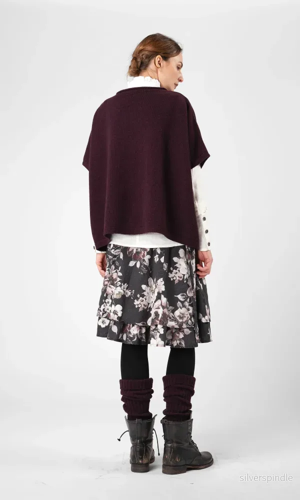 Stickad väst i ull, oversize - Bild 3