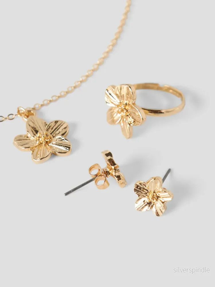 Smyckes-set Ring, Halsband, Örhängen - Bild 2