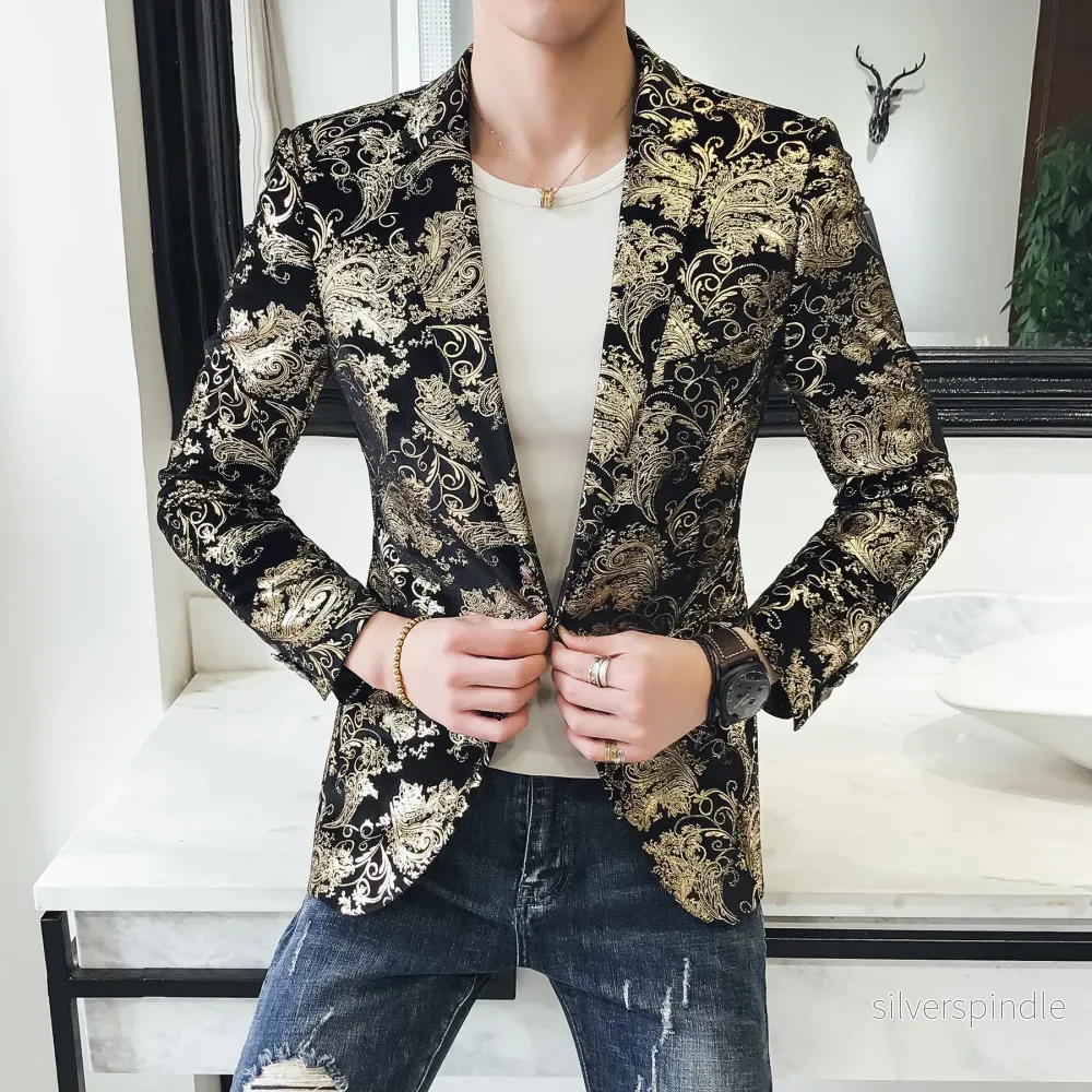 Ethan | Elegant Blommönstrad Vårkostym med Skräddarsydd Passform - Bild 3