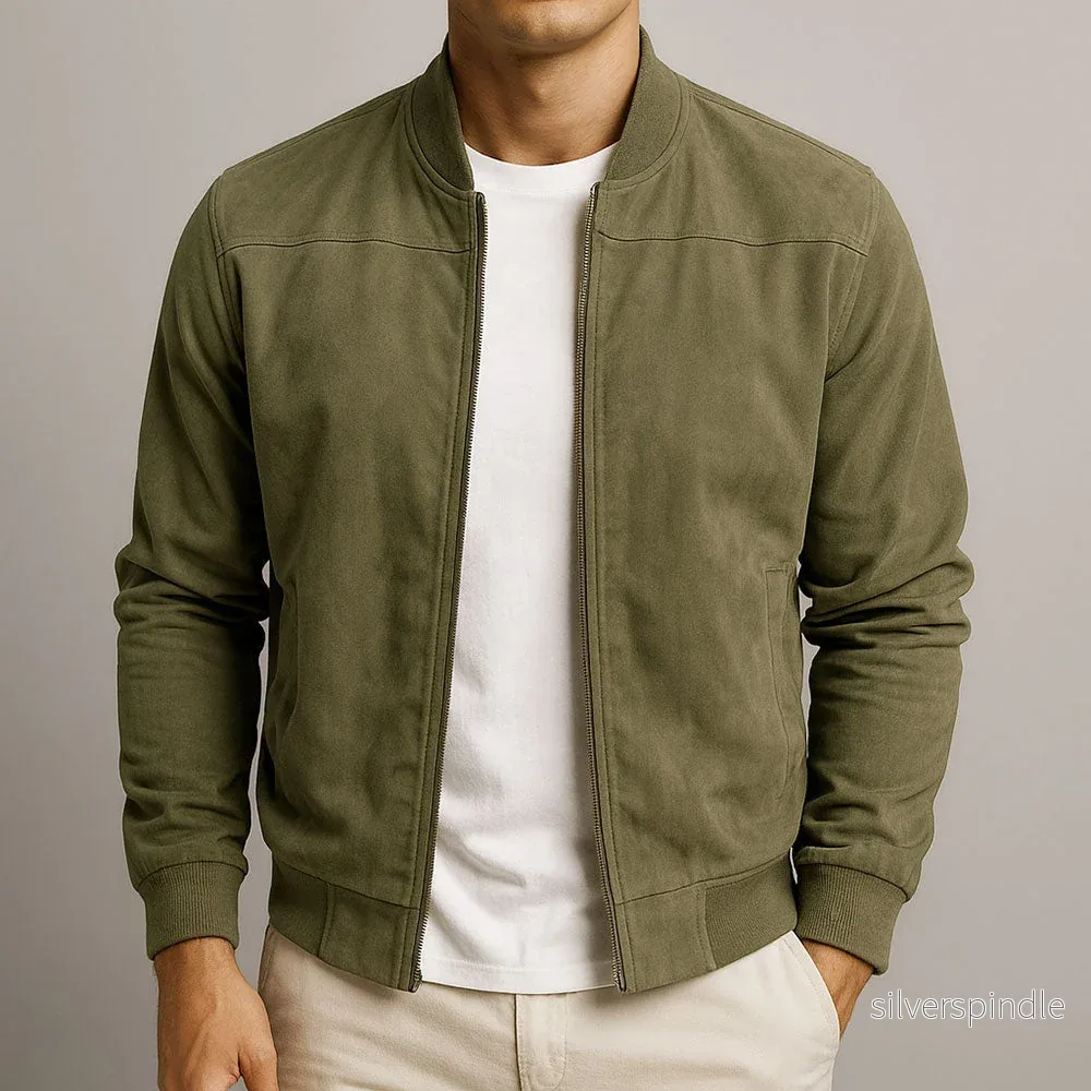 Ethan | Slim Fit Minimalistisk Herrjacka med Bomberdesign - Bild 3