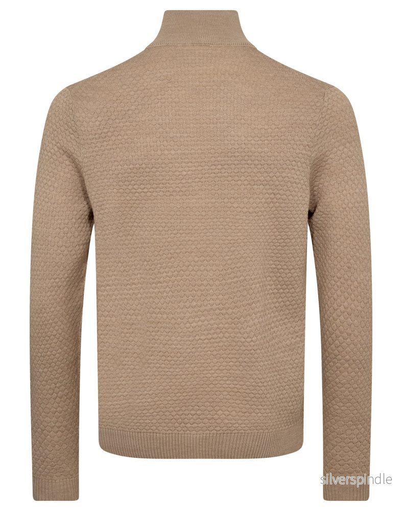BS Innes Regular Fit Stickat - Sand - Bild 2