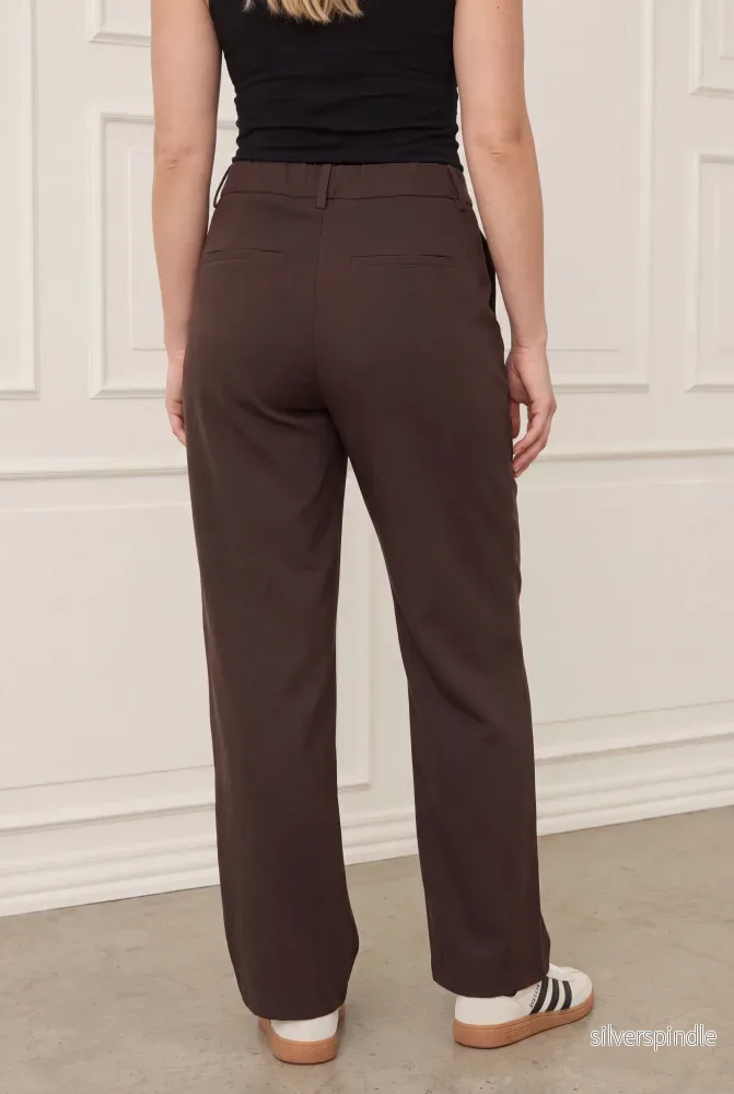 Firenze Wide Pant - Dark brown - Bild 3