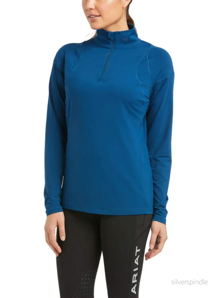 Ariat Auburn 1/4 Zip Baselayer Blue Opal Ariat Auburn 1/4 Zip Baselayer Blue Opal
