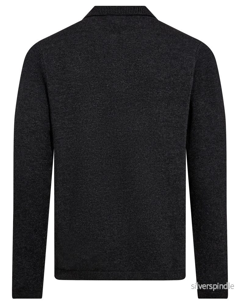 BS Nannak Regular Fit Stickat - Charcoal - Bild 2