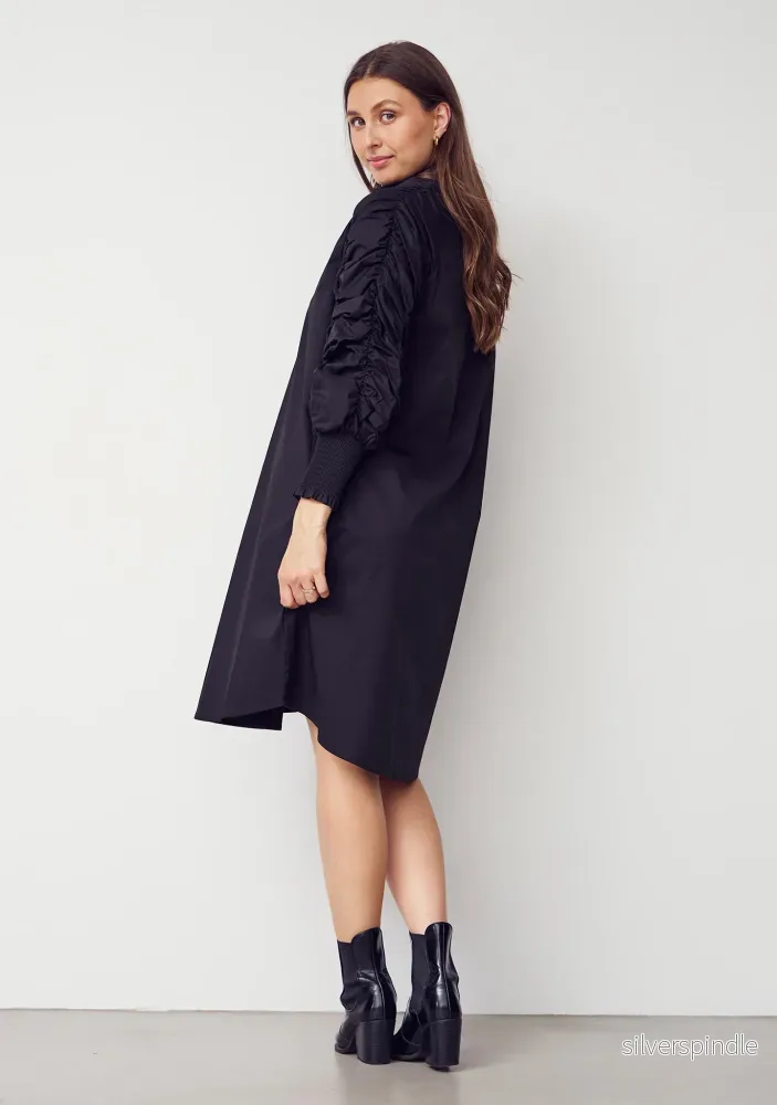 Sigga Deco Dress - Black - Bild 2