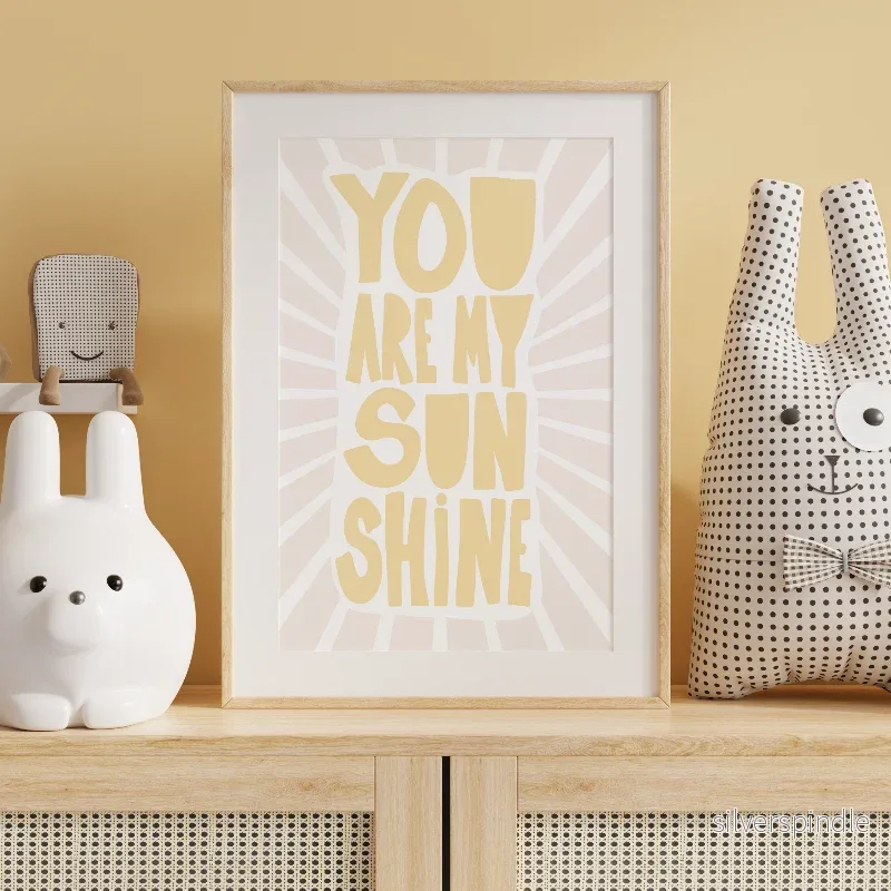 Citatposter barnrum – You Are My Sunshine - Bild 3