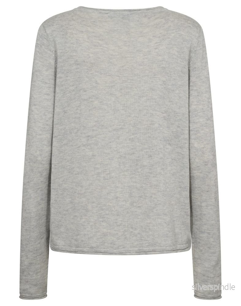 BS Ophelia Regular Fit Stickat - Grey - Bild 2