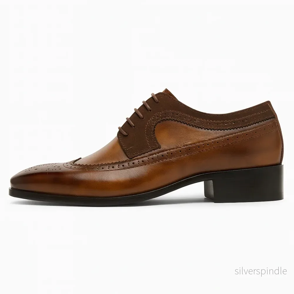 Eleganta Oxford Klänningsskor för Män med Brogue-detaljer | Tidlös Stil för Formella Tillfällen - Bild 3
