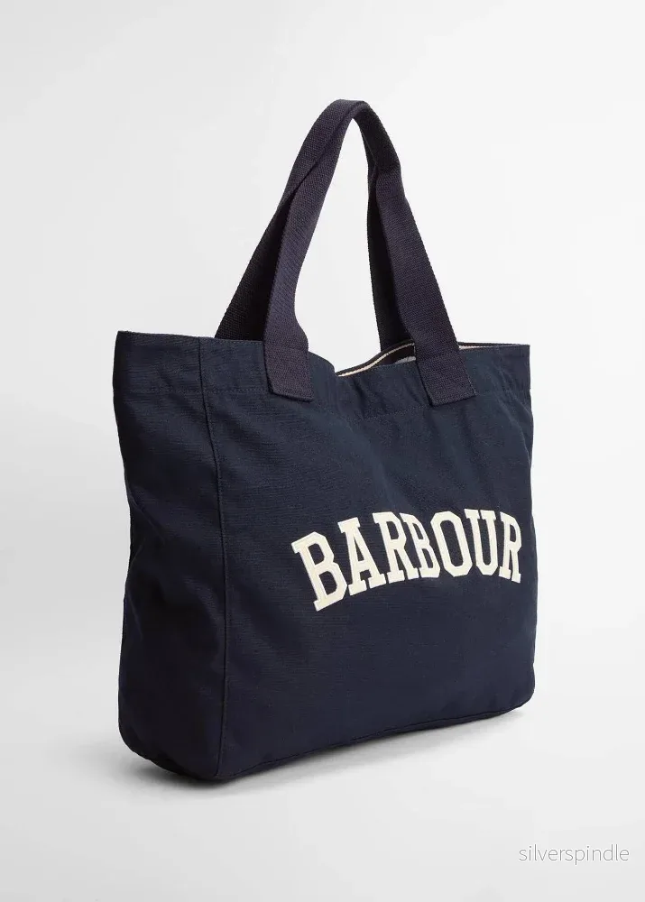 Barbour Logo Holiday Tote Bag Navy - Bild 2