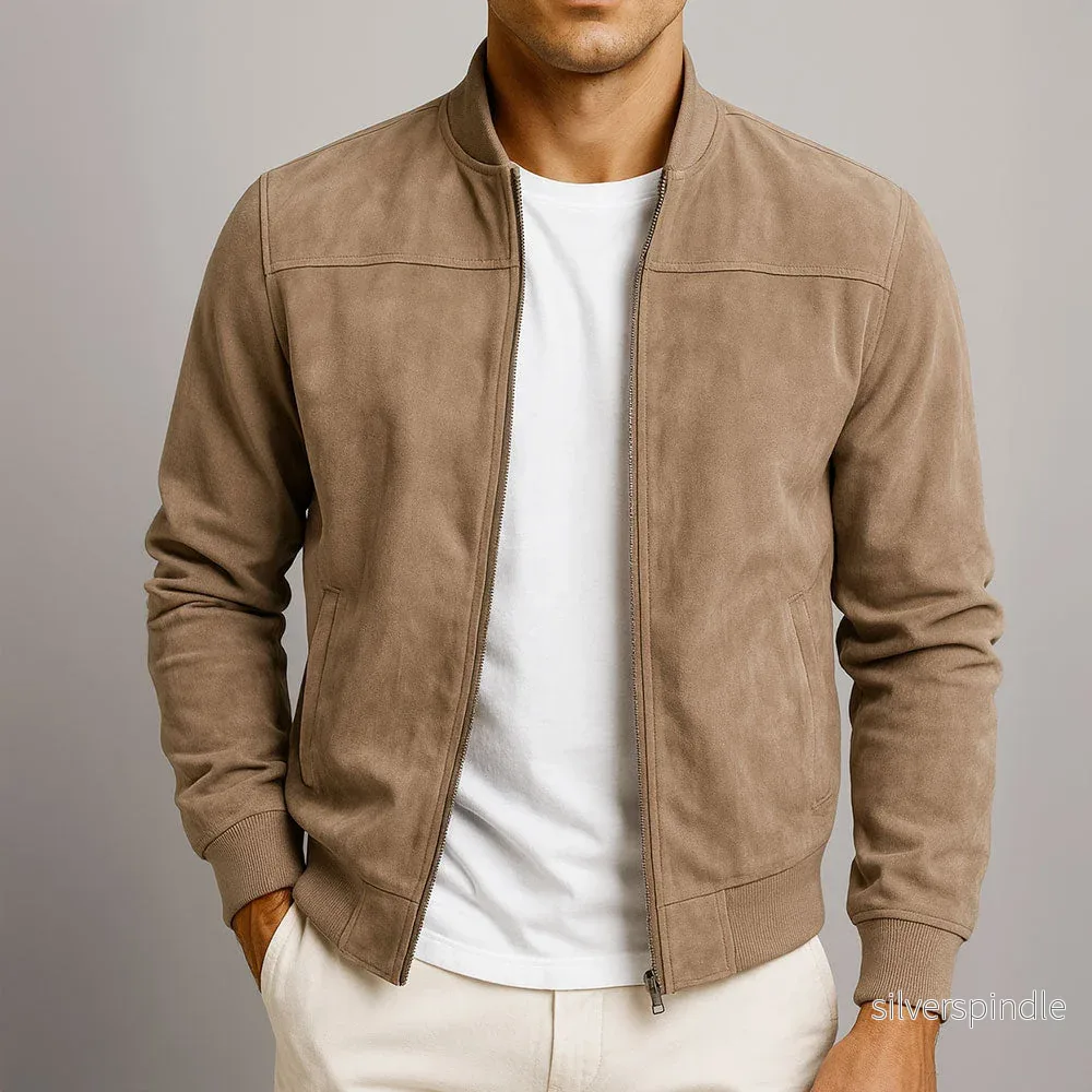 Ethan | Slim Fit Minimalistisk Herrjacka med Bomberdesign