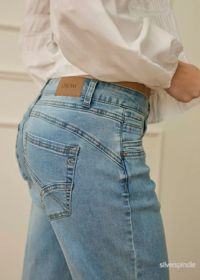 Cream CR Lone Straight Leg Jeans Coco Fit Light Bl