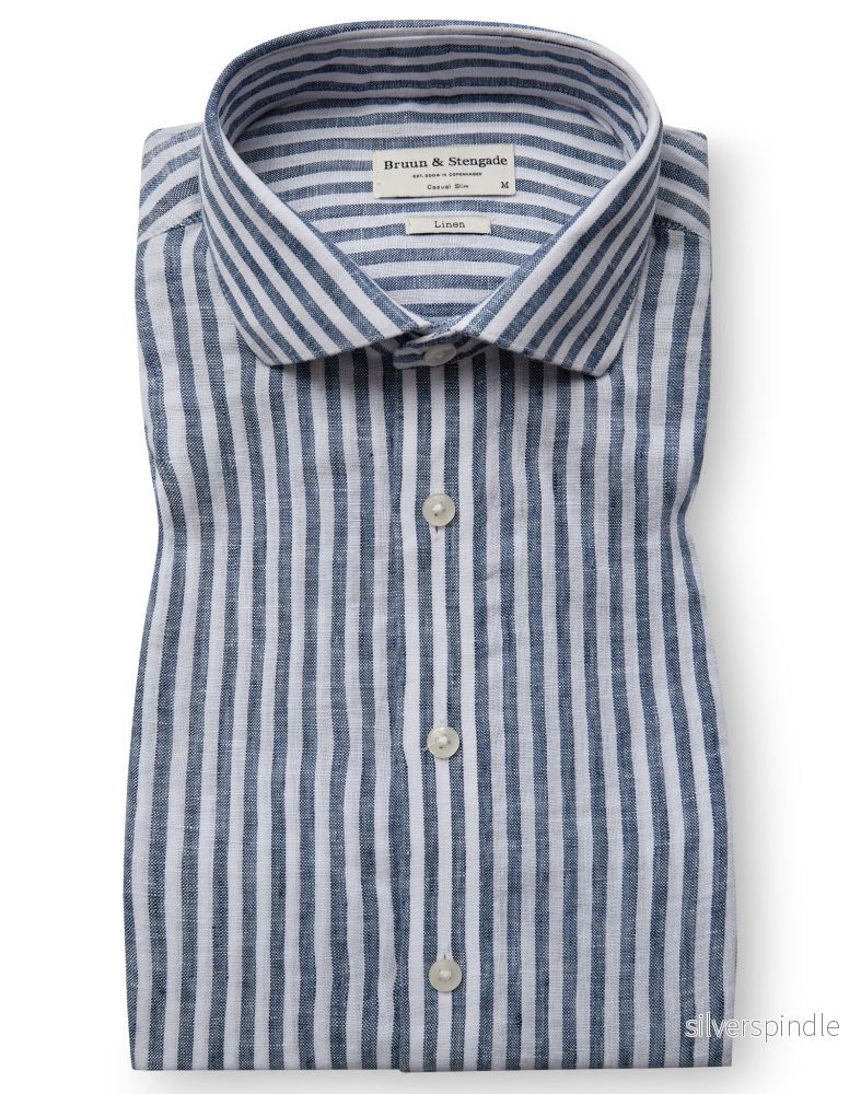 BS Sydney Casual Slim Fit Skjorta – Blue/White BS Sydney Casual Slim Fit Skjorta – Blue/White