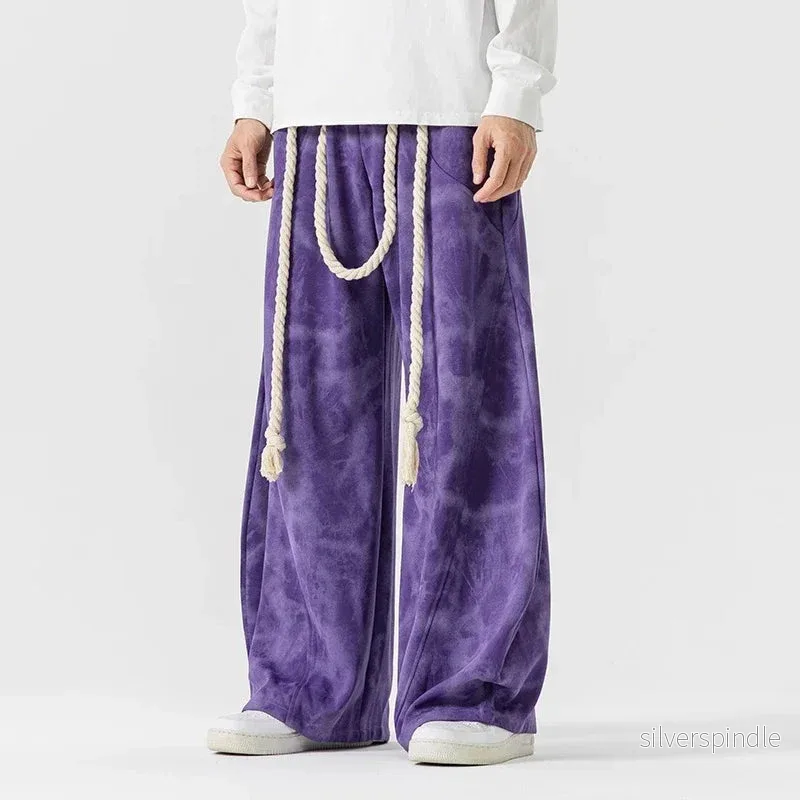 Ethan | Avslappnade Batik Sweatpants Med Vida Ben Ethan | Avslappnade Batik Sweatpants Med Vida Ben