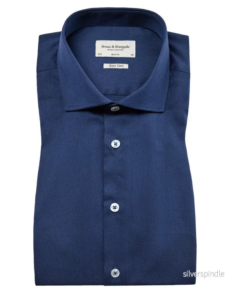 BS Colman Slim Fit Skjorta - Navy