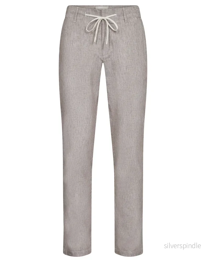BS Vincente Regular Fit Chinos - Brun/Vit