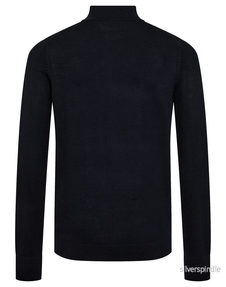 BS Froder Regular Fit Stickat - Navy - Bild 2