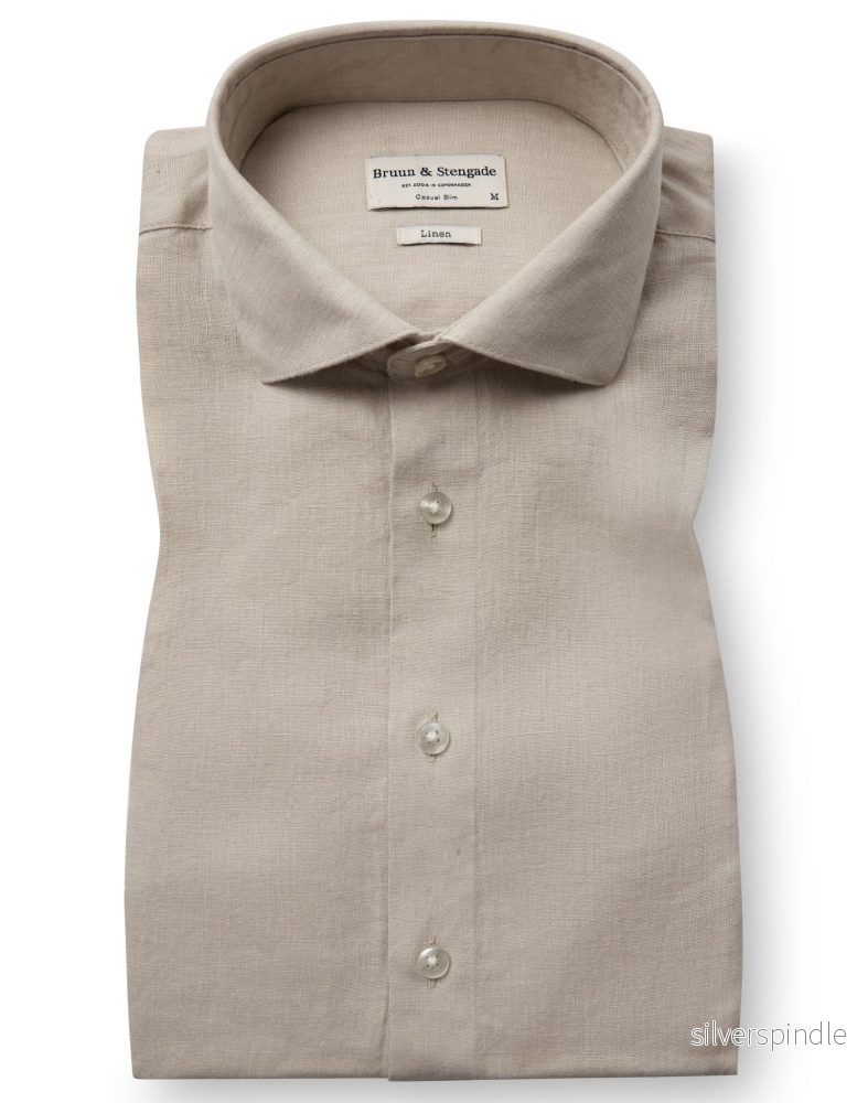 BS Perth Casual Slim Fit Skjorta - Sand