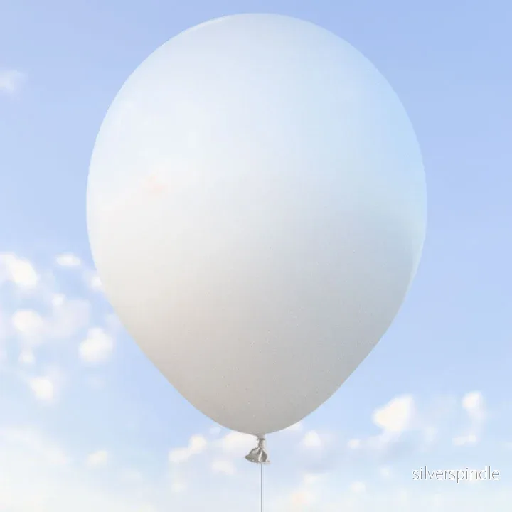 Vita ballonger 28 cm – 100-pack