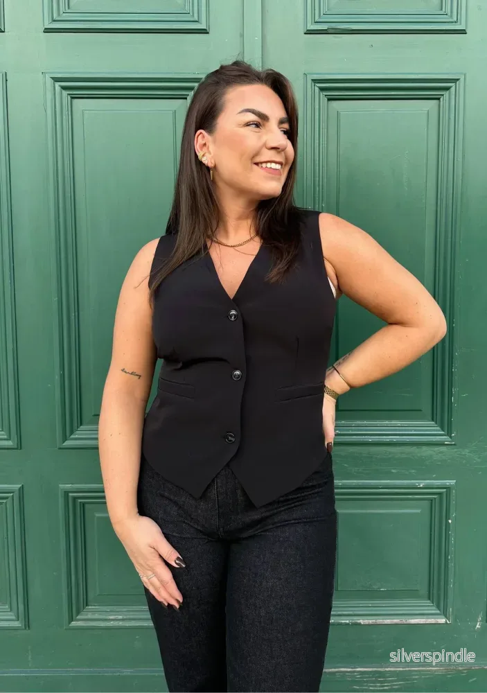 Josia Waistcoat - Black