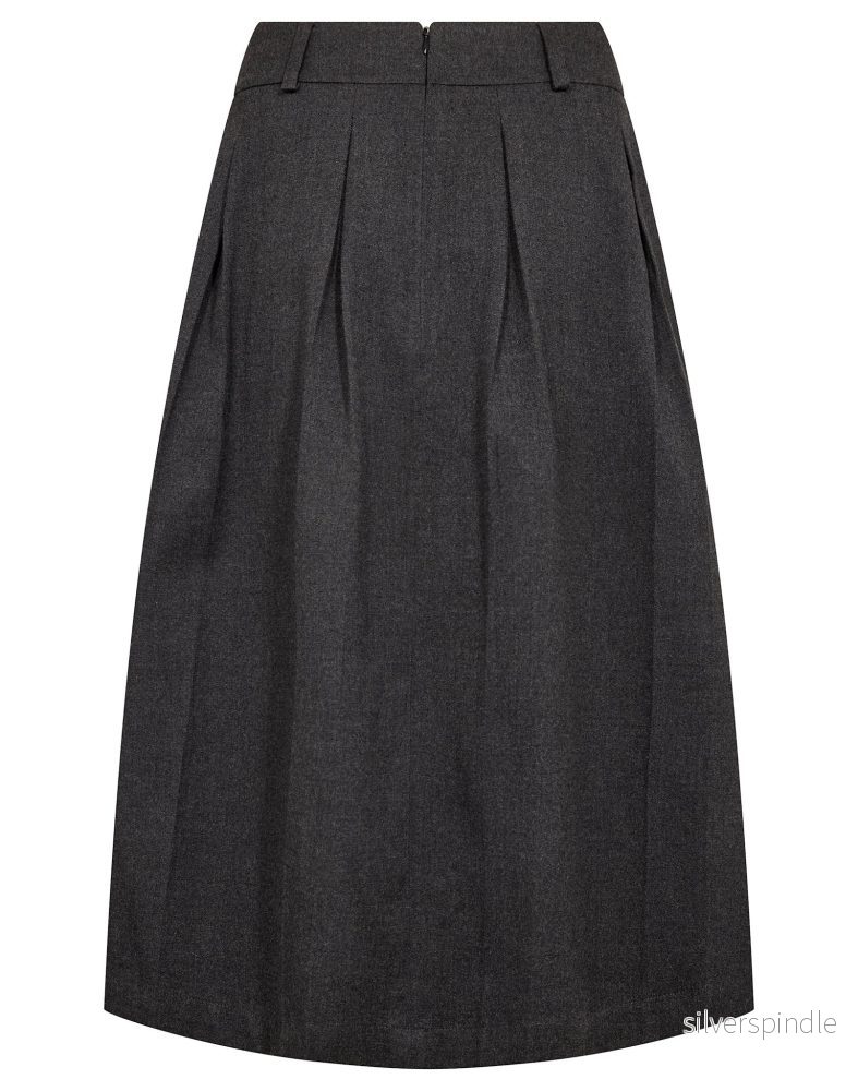 BS Elke Regular Fit Kjol - Dark Grey - Bild 2