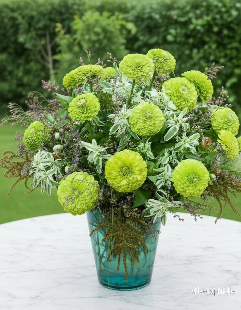 Zinnia ‘Queeny Lime’ - Bild 2