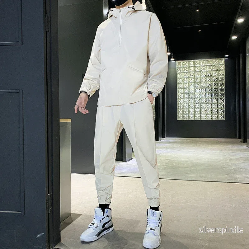 Ethan | Vår Tvådelad Tracksuit med Huva och Byxor Ethan | Vår Tvådelad Tracksuit med Huva och Byxor