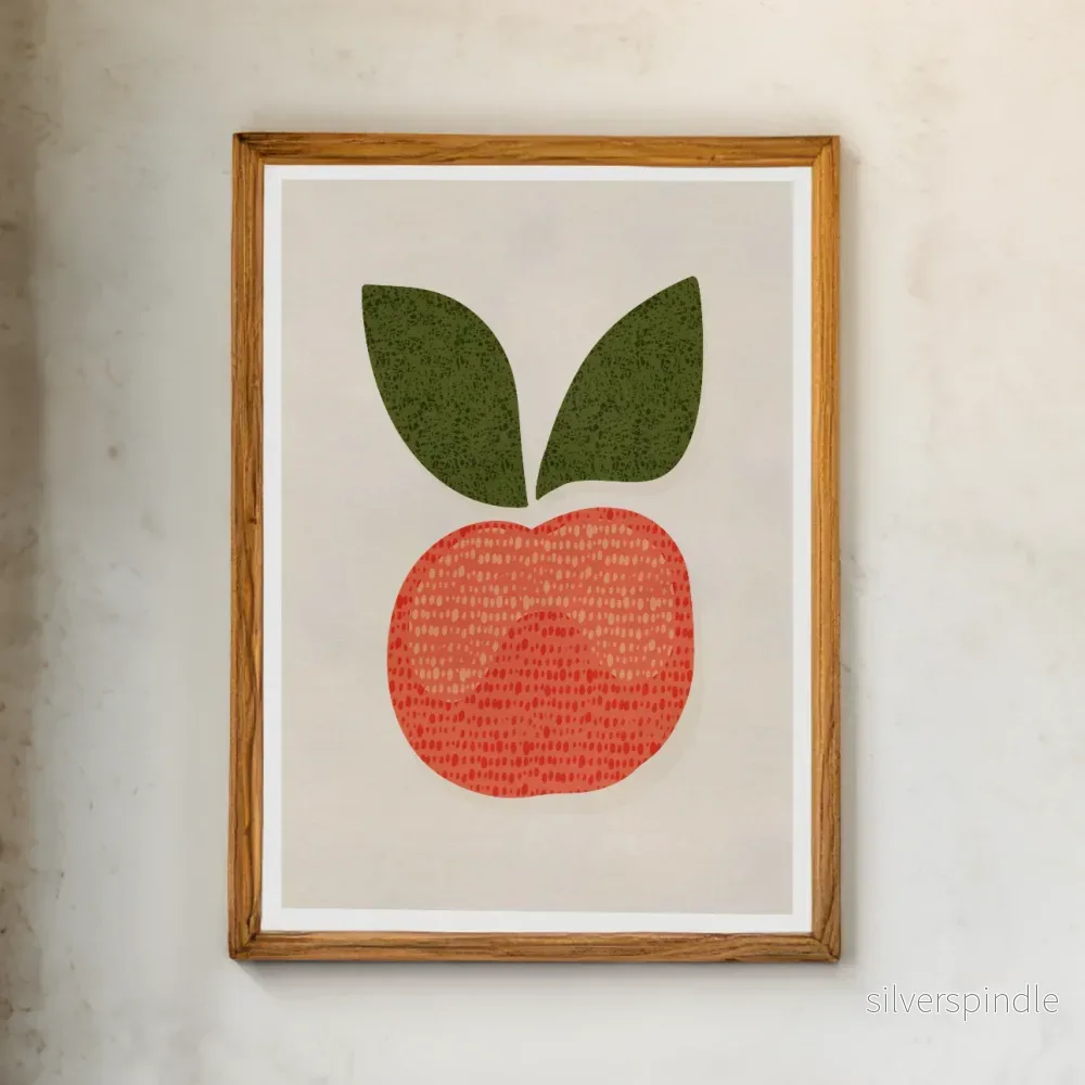 Äppelposter för Barnrum - Grafisk Terrakotta - Bild 3