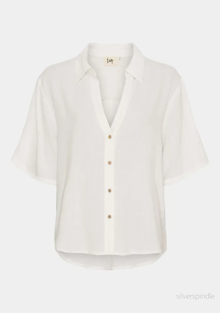 Pearl s/s Shirt - Broken White - Bild 3