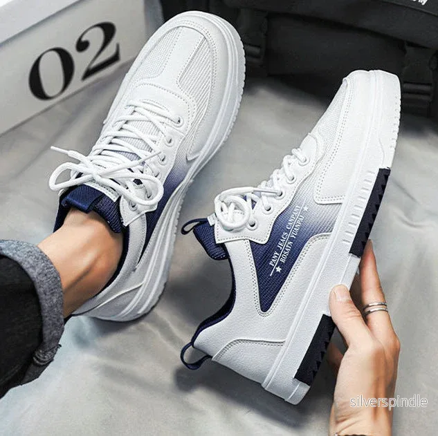 Ethan | Ventilerande Sneakers med Gummisula och Snörning