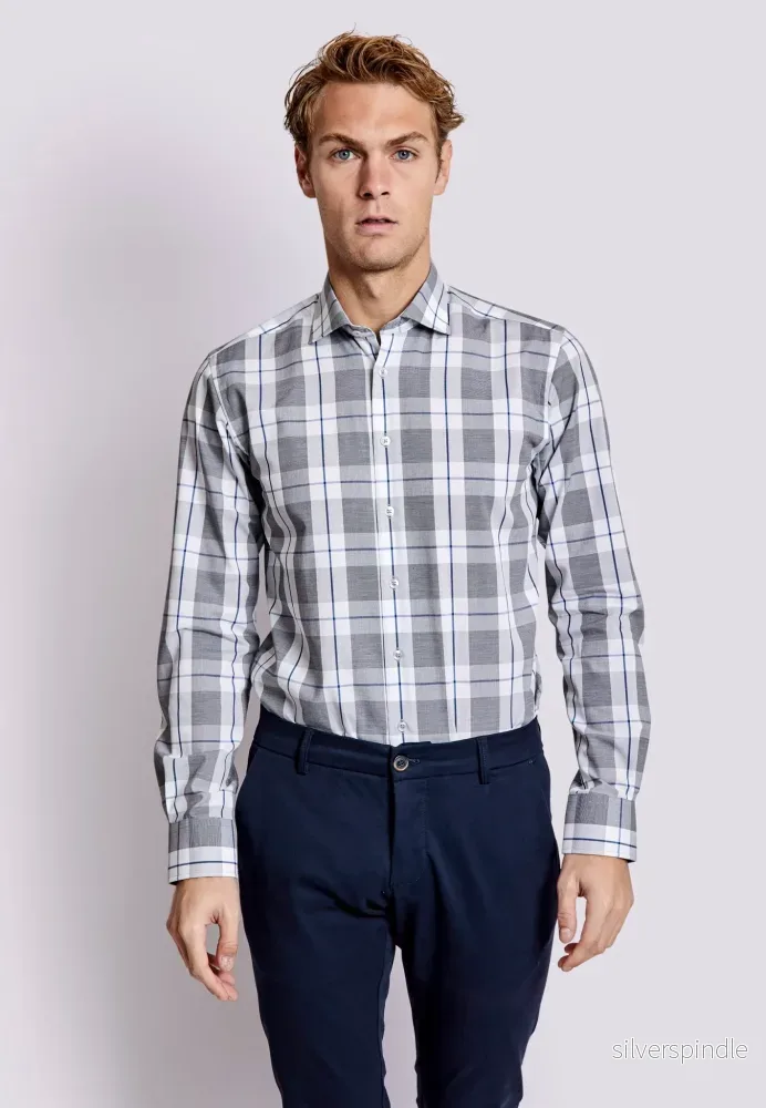 BS Demie Slim Fit Skjorta - Grey - Bild 3