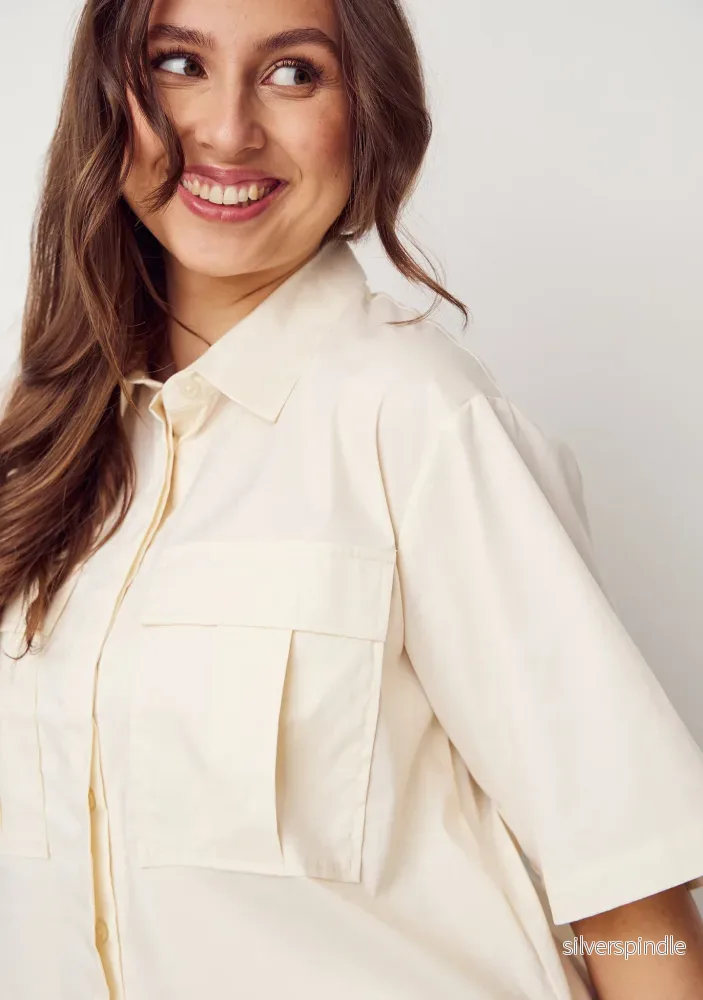 Sigga s/s Shirt - Cream - Bild 3