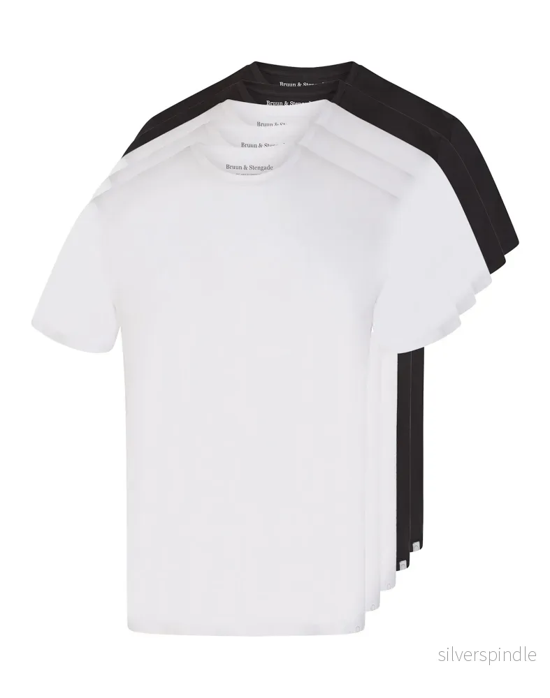 BS Antiqua Regular Fit T-shirt – Vit. Vit. Vit. Svart & Svart BS Antiqua Regular Fit T-shirt – Vit. Vit. Vit. Svart & Svart