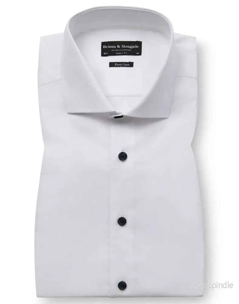 BS Stas Modern Fit Skjorta - White