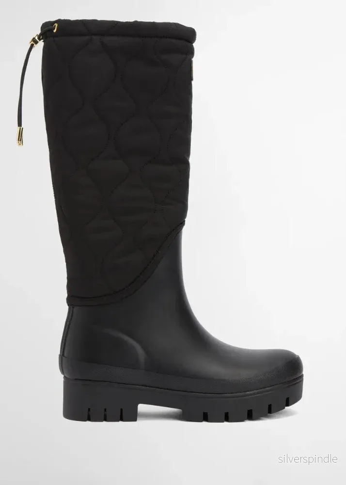 Barbour Marnie Quilted Tall Welly Black