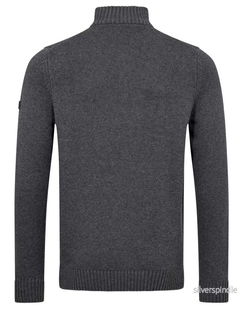 BS Cunha Regular Fit Stickat - Grey - Bild 2