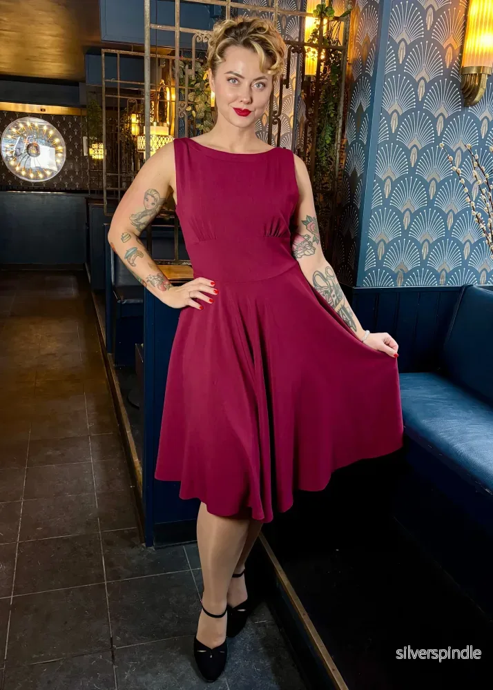 Ruby swingklänning ärmlös - magenta - Bild 2