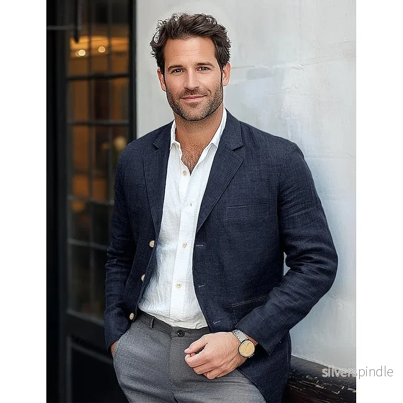 Klassisk Lättviktskavaj | Smart Casual Blazer med Strukturerade Axlar | Bekväm Passform för Alla Tillfällen Klassisk Lättviktskavaj | Smart Casual Blazer med Strukturerade Axlar | Bekväm Passform för Alla Tillfällen