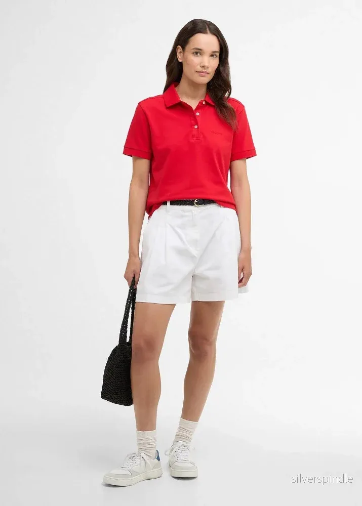Barbour Bowford Polo Top Poppy Red - Bild 3