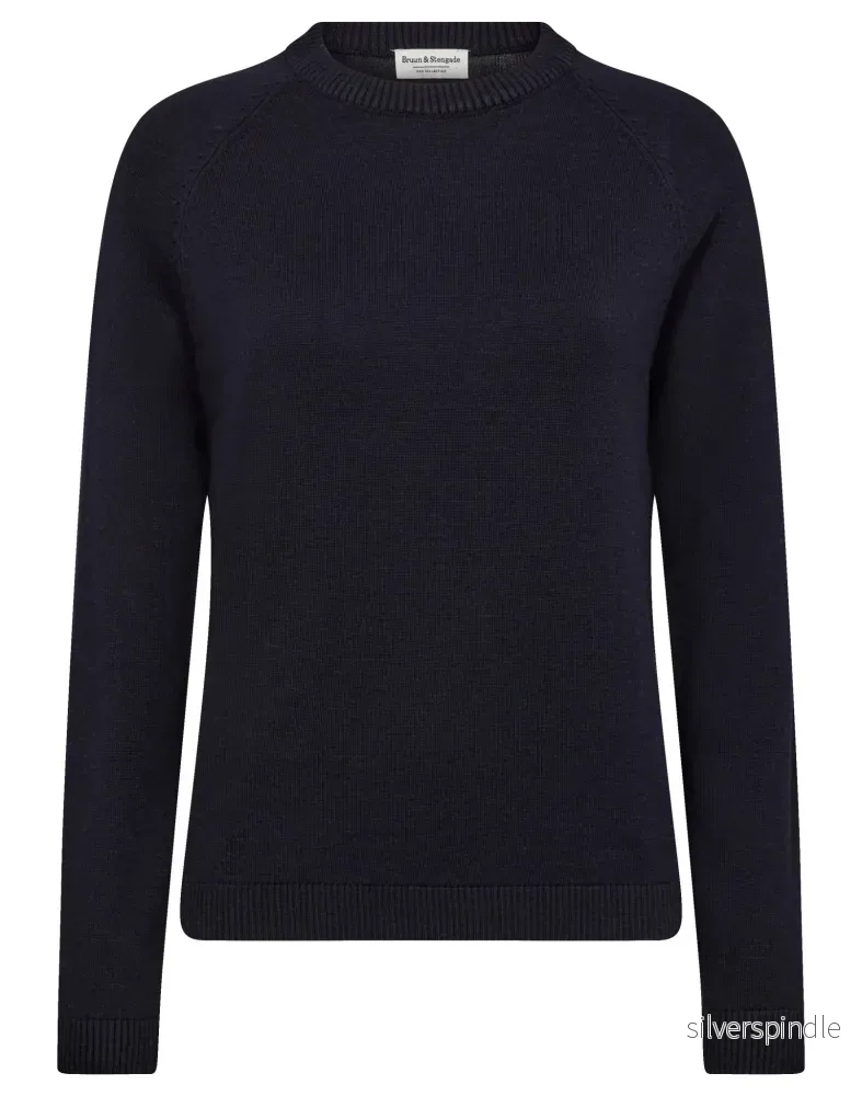BS Layla Regular Fit Stickat - Navy