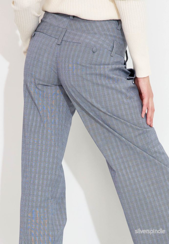 TROUSERS WITH DOUBLE BELT - Grå - Bild 3