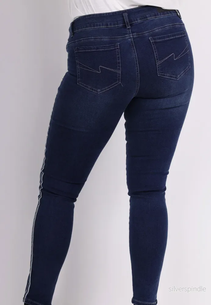 SLIM FIT - Mörk denim - Bild 2