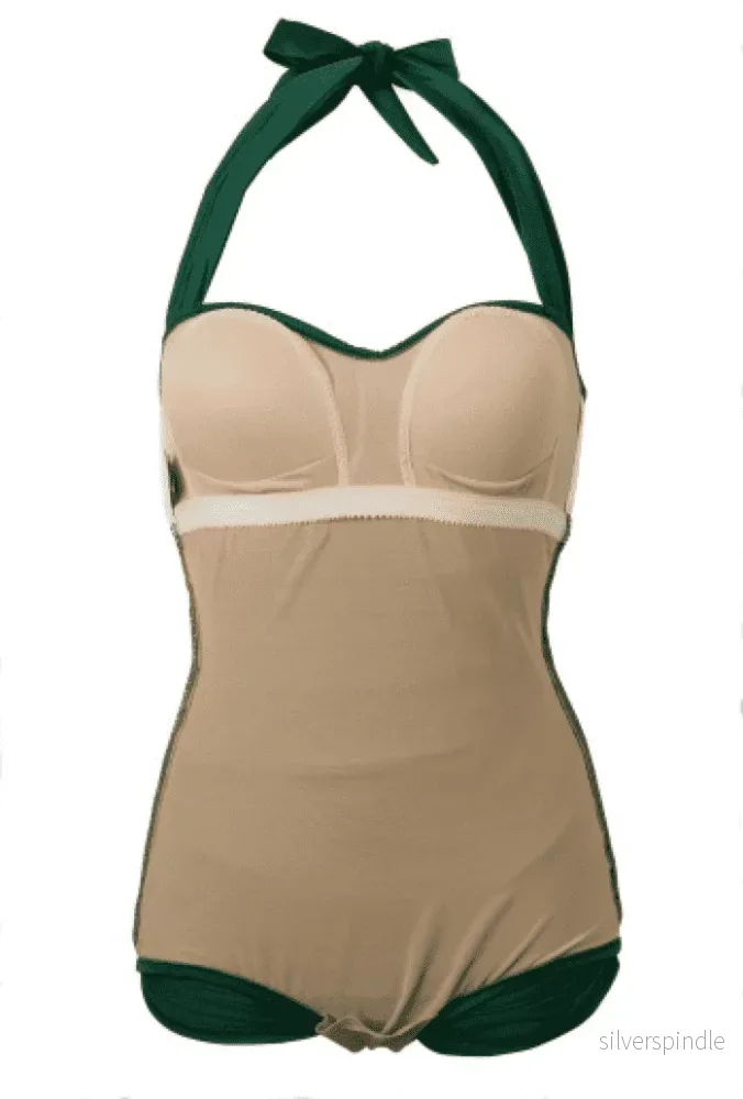 1950-tals baddräkt - grönt - Bild 2