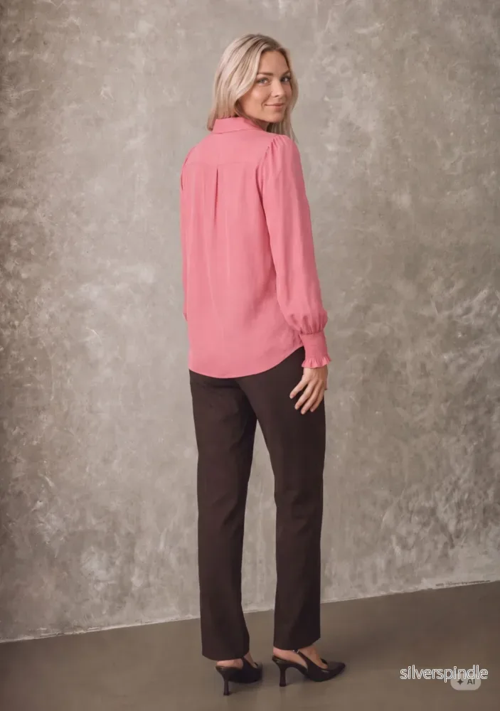 Konnie Flounce Shirt - Warm Pink - Bild 2