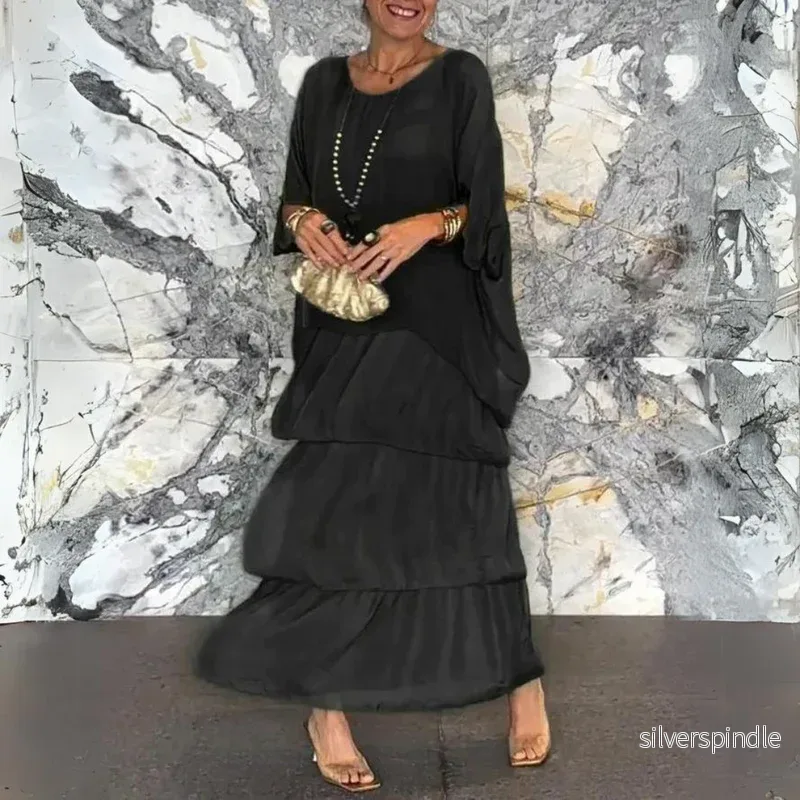 Sophie | Elegant Långklänning med Böljande Silhuett för Bröllop - Bild 3