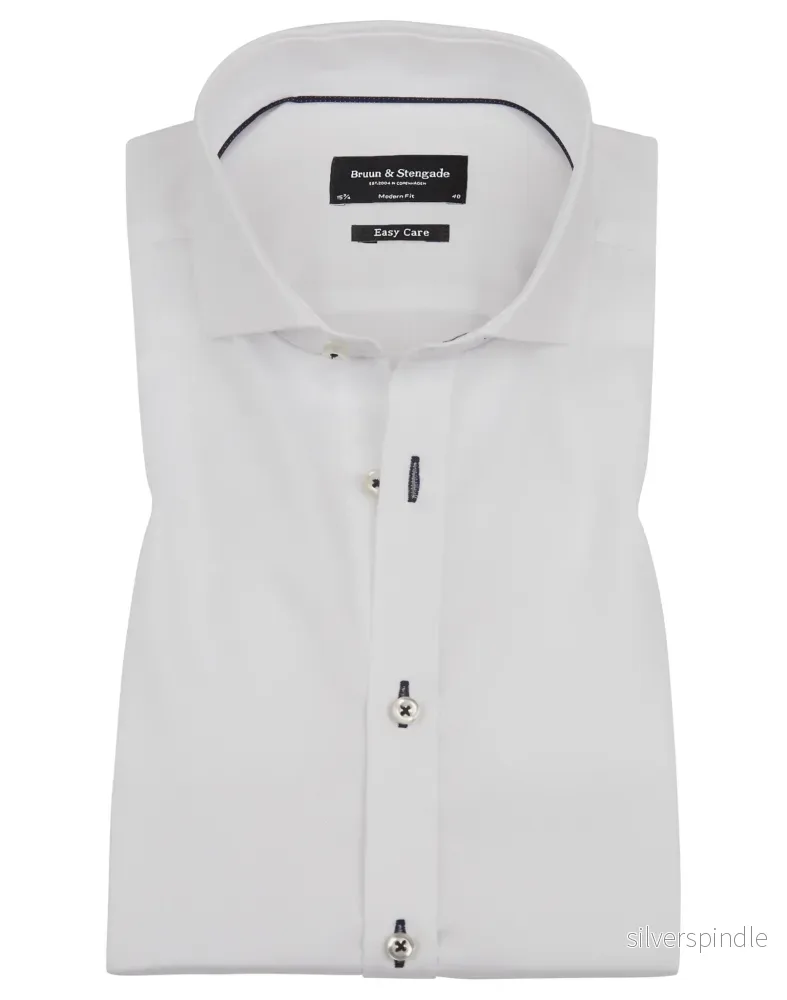 BS Pung modern fit Skjorta - White