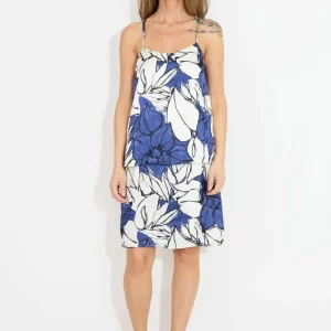 PRINTED DRESS – Blåvit PRINTED DRESS – Blåvit
