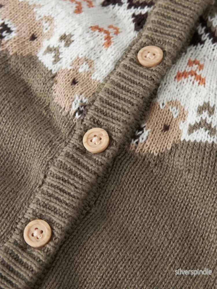 Osmane Stickad Baby Cardigan - Bild 3