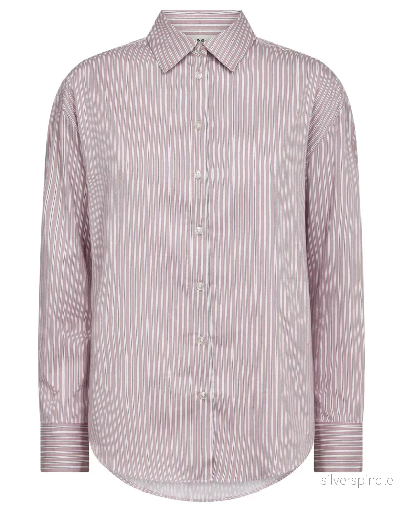 BS Elsie Regular Fit Skjorta – Pink/White