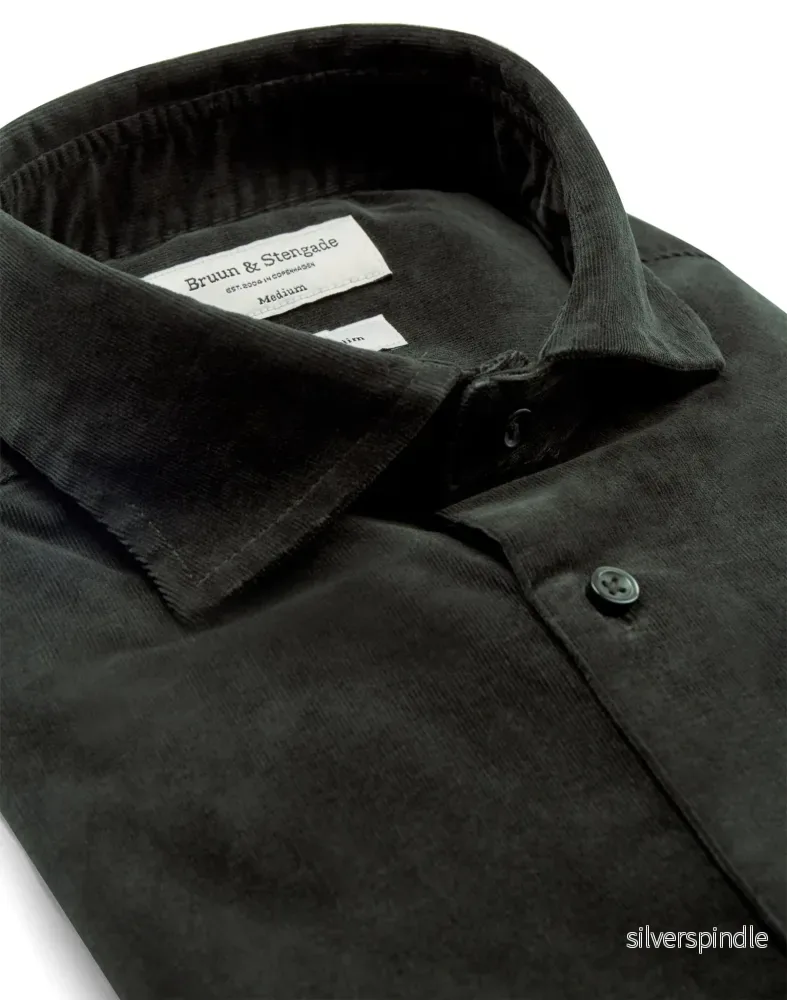 BS Assan Casual Slim Fit Skjorta - Grön - Bild 2